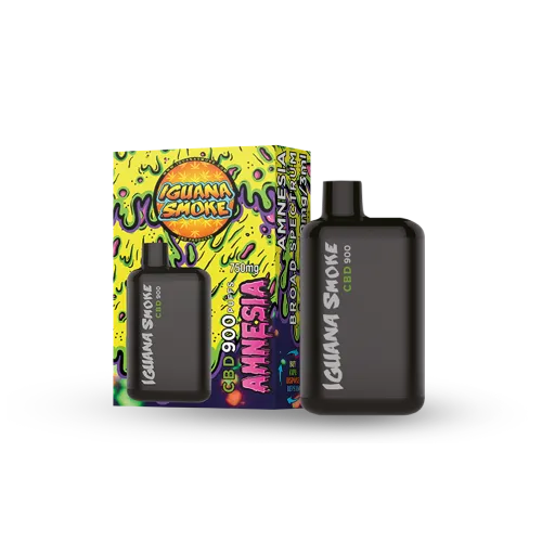 Iguana Smoke - Vape Descartável de CBD 750mg – Amnesia Haze (3ml)