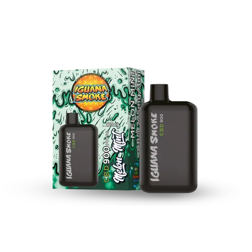 Iguana Smoke - Vape Descartável de CBD 225mg – Melão Menta (3ml)