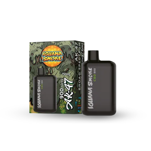 Iguana Smoke - Vape Descartável de CBD 750mg – AK-47 (3ml)