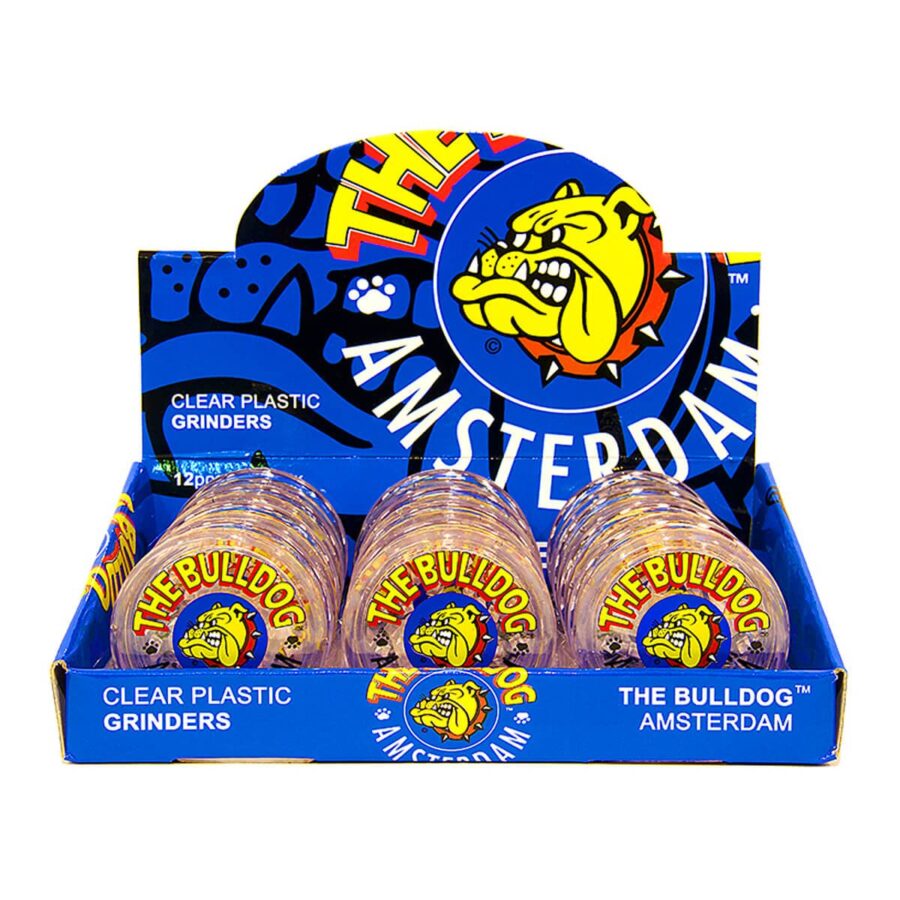 The Bulldog Original Transparent Plastic Grinder 3 Parts – 60mm