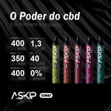 Askip Candy - Vape Descartável de CBD (400 Puffs)