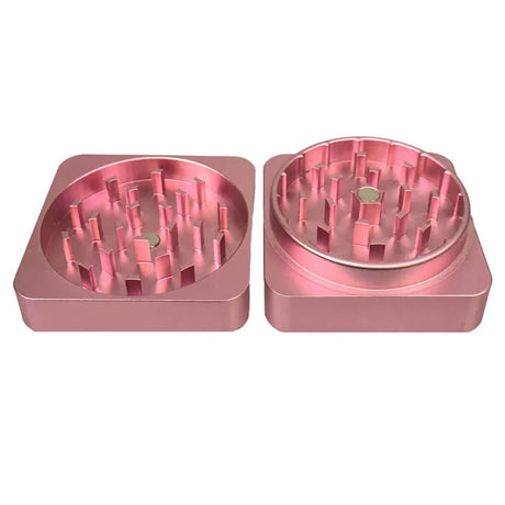 Best Buds Flat Square Flamingo - Grinder de Aluminio (2 partes - 50mm) - CBDream