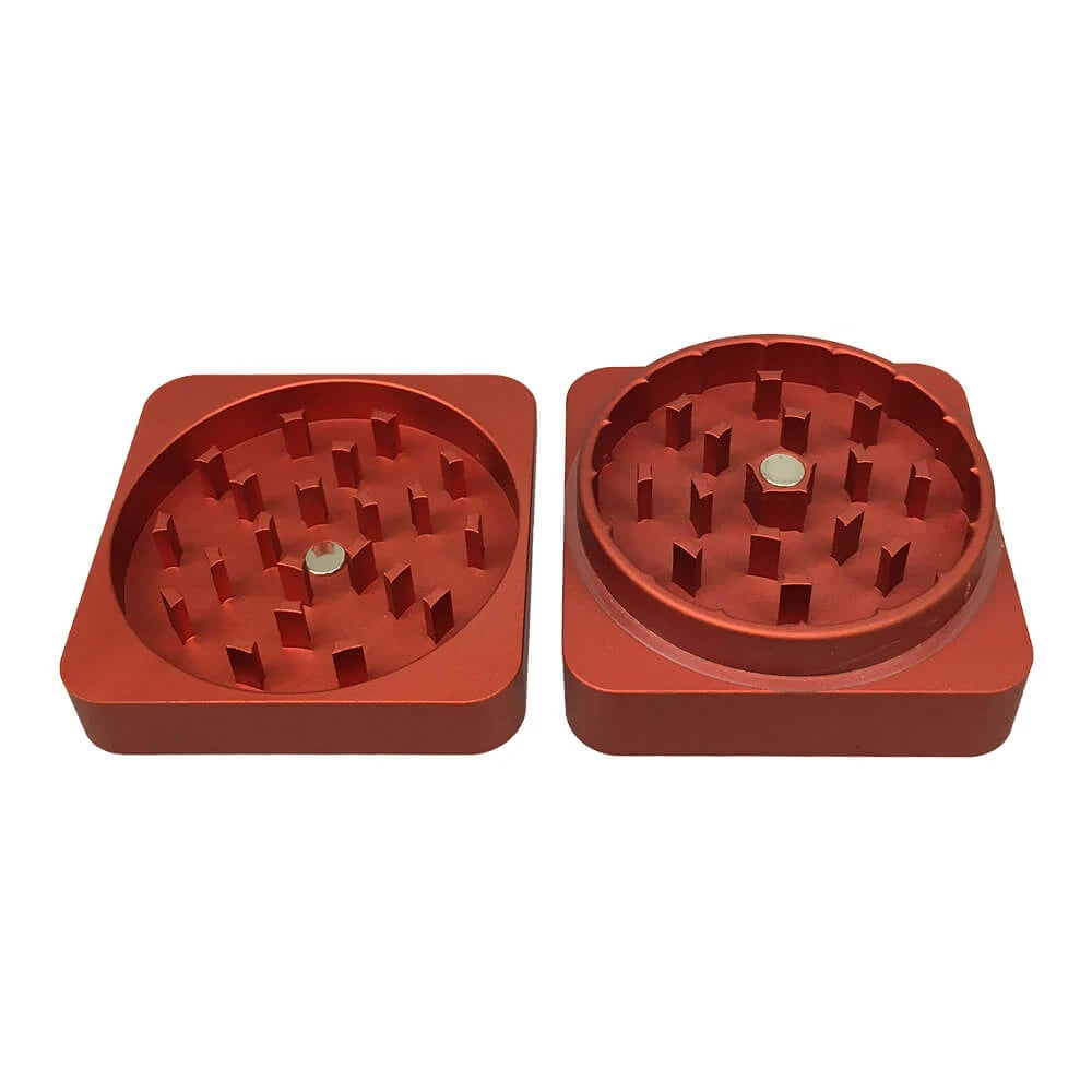 Best Buds Flat Square Rust - Grinder de Aluminio (2 partes - 50mm) - CBDream