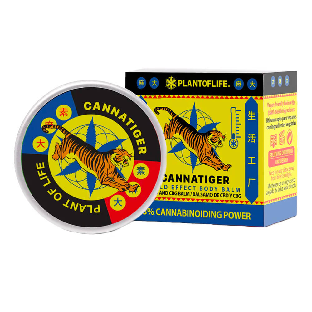 Cannatiger - Bálsamo com efeito frio 300mg CBD + 60mg CBG (12ml)