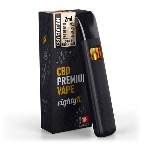 Eighty8 Super Silver Haze - Vape Descartável de CBD (60% CBD+CBN+CBG) - CBDream