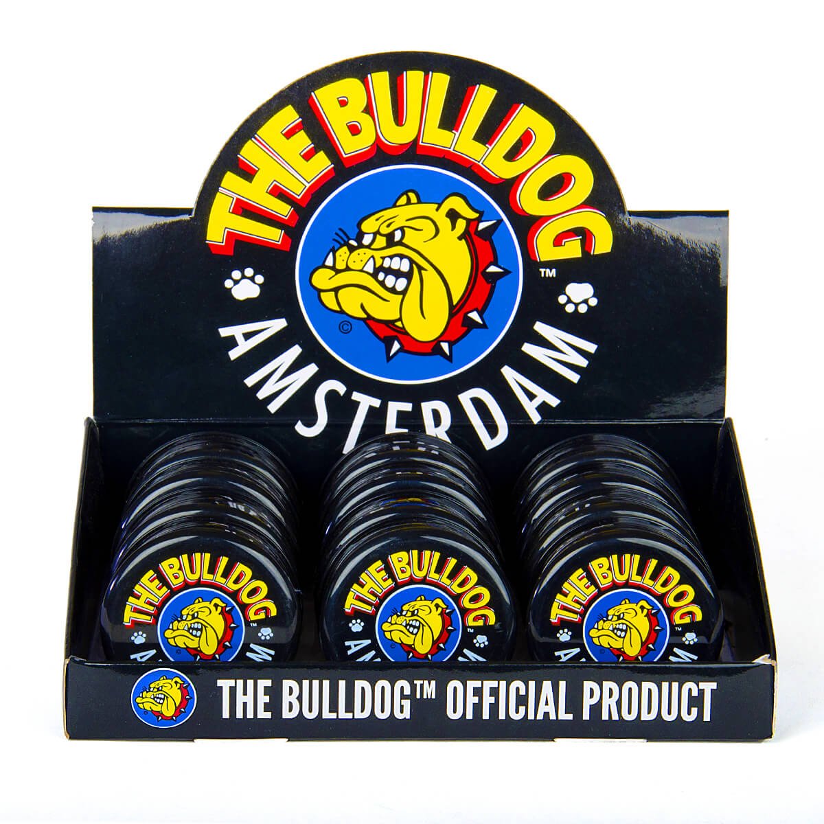 The Bulldog - Grinder de Plástico Preto (3 Partes) - CBDream