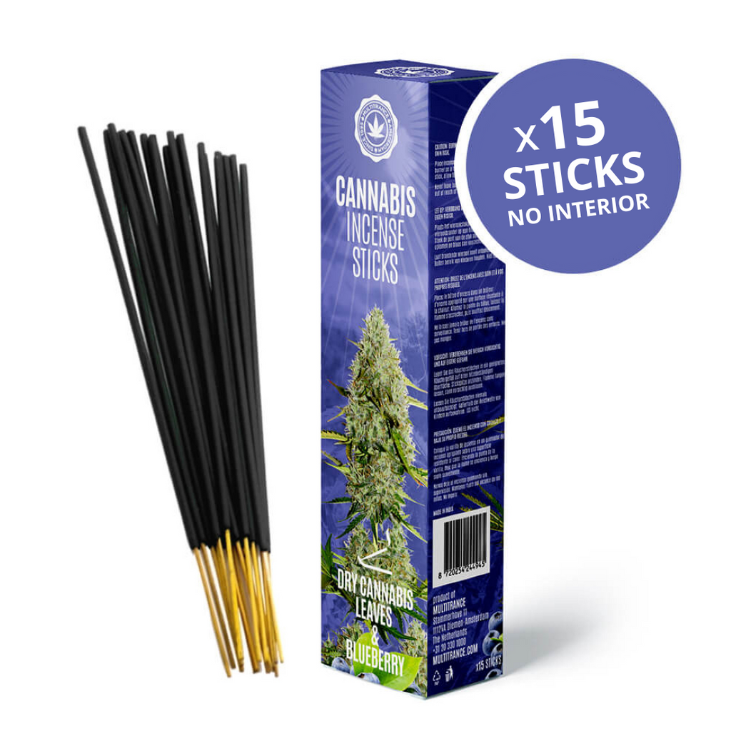 Cannabis Incense - Blueberry and Dried Cannabis Leaves